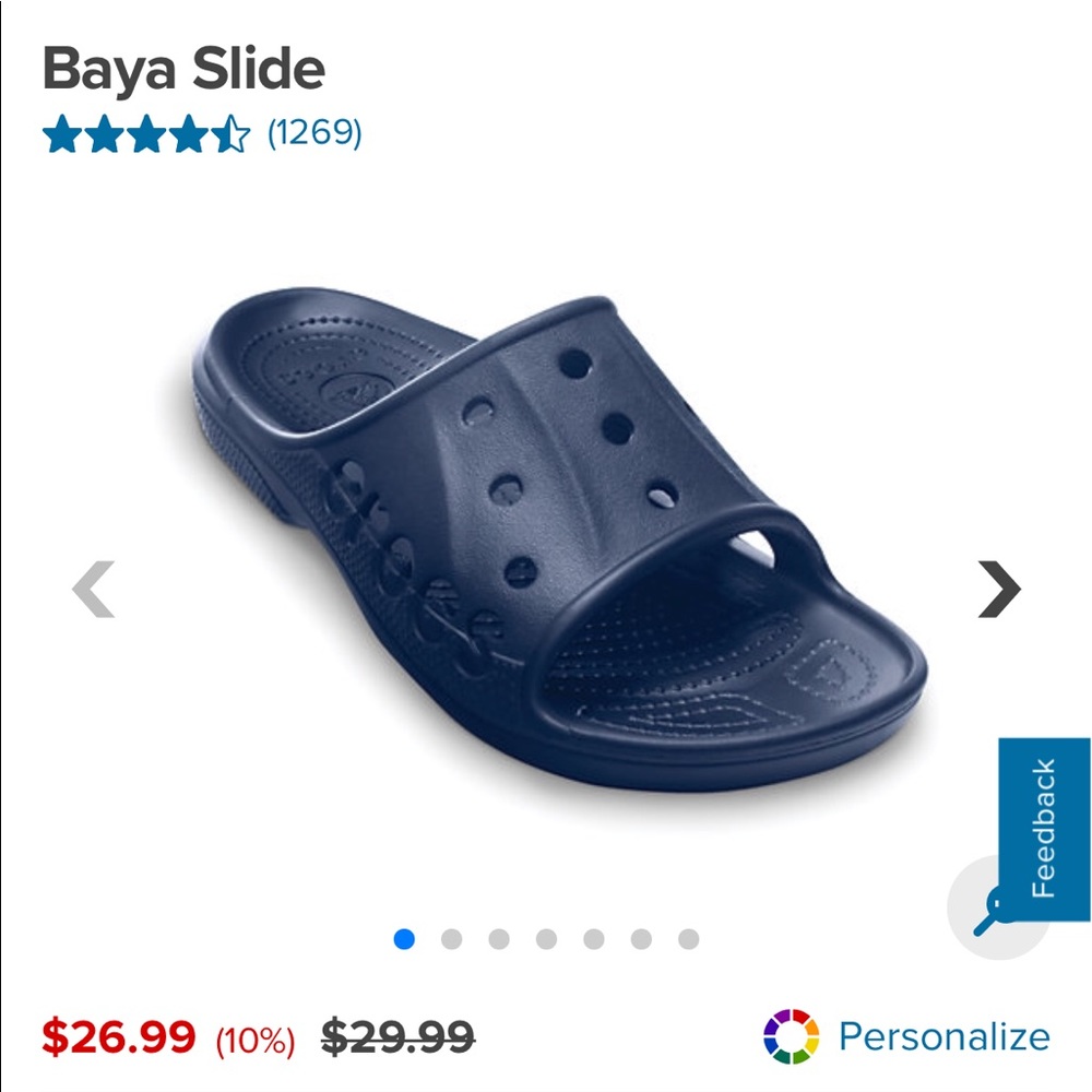 Men’s baya slide crocs size 11